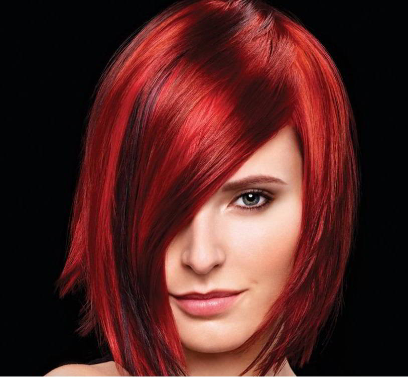 Как будет выглядеть мелирование на красных волосах