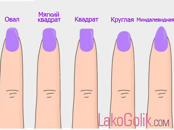формы и названия ногтей фото онлайн формы и названия ногтей фото